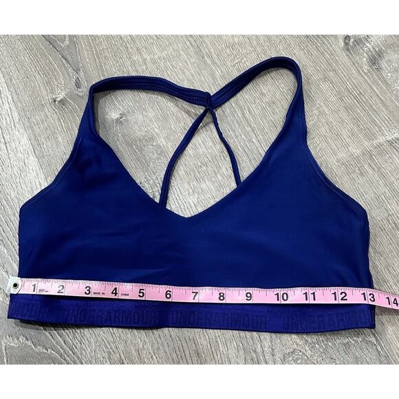 Under Armour Sports Bra Women's M Navy and Gray Strappy Compression 2x Lot Bra - Picture 4 of 10
